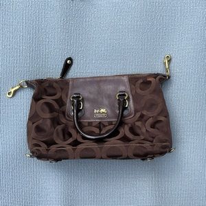 Coach Shoulder Bag (Brown Monogram)